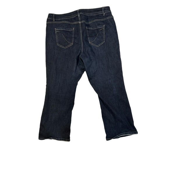 Lane Bryant Bootcut Jeans Women's Size 20 SHORT Dark Blue Stretch Genius Fit - Picture 3 of 5